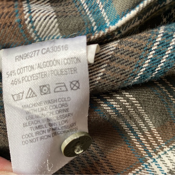 Vans Long Sleeve Plaid Button Shirt - Picture 7 of 8